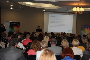 Na zdjęciu uczestnicy konferencji podsumowującej projekt „Lubelskie Obserwatorium Rynku Pracy – kontynuacja” / fot. D. Karp-Skomra