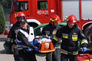 Fotografia - Strażacy ratownicy w akcji